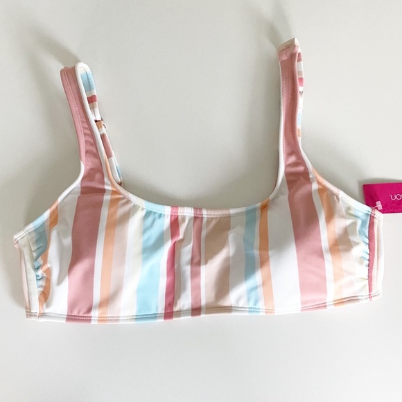 Xhilaration Bralette Bikini Stripe Size L NWT - Picture 3 of 5